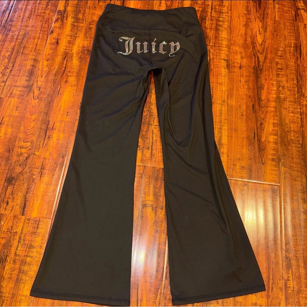 Juicy Couture Black Flare Pants with Logo